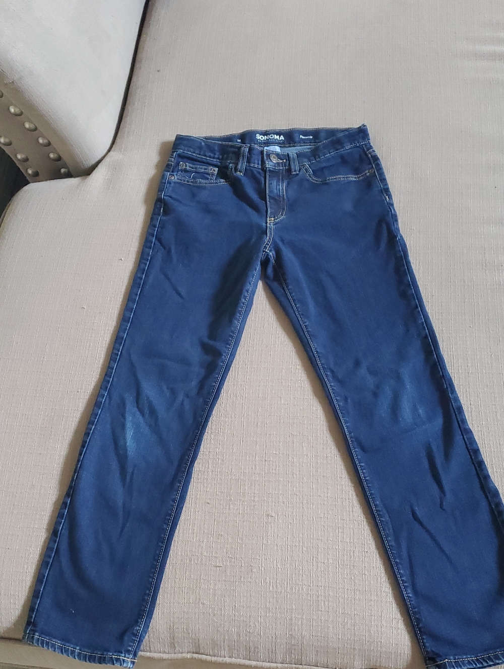 Sonoma Kids Navy Straight-Leg Jeans